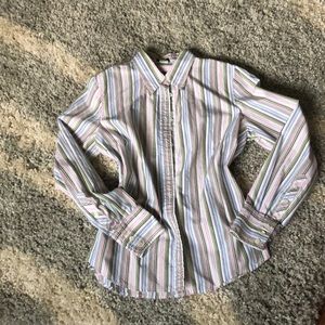JCrew Striped Button Down